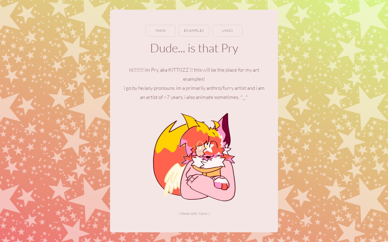Pry Example PRY'S ART EXAMPLES